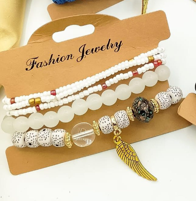 Beaded Bracelets Set of 5