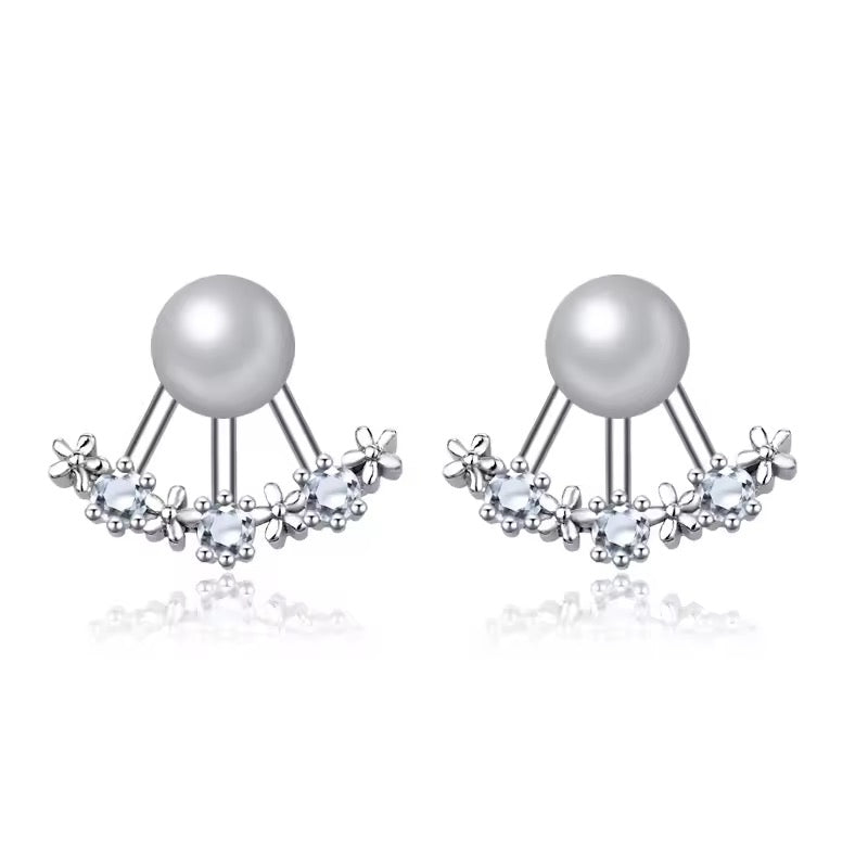Dual Look Pearl Studded Earrings