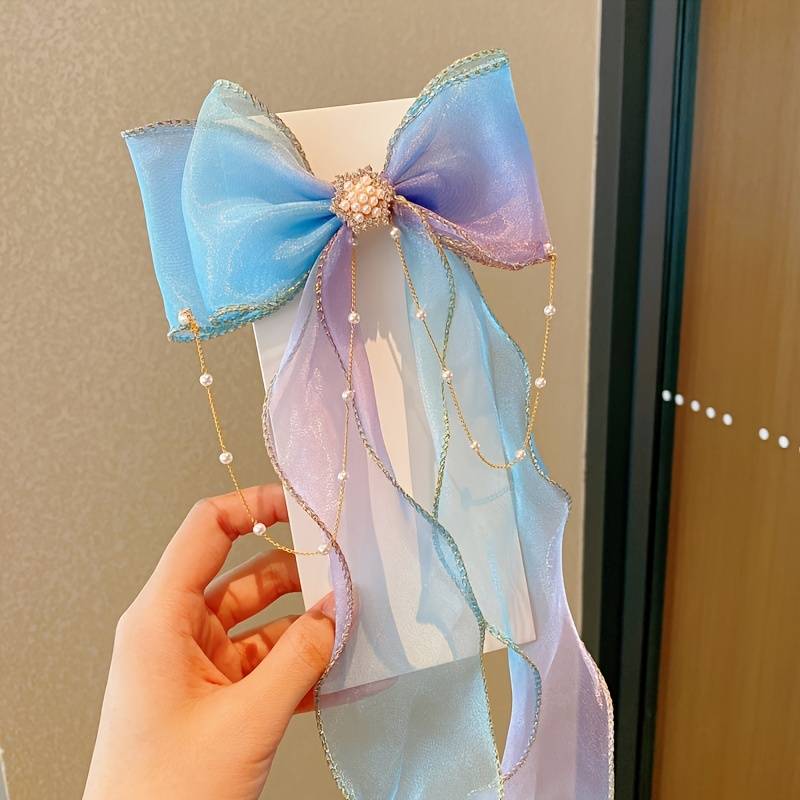 Cotton Candy Sparkle Hair Bows