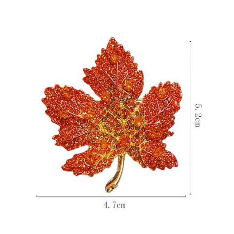 Red Maple Brooch