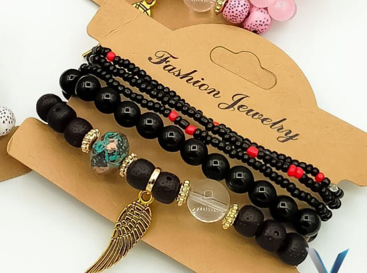 Beaded Bracelets Set of 5