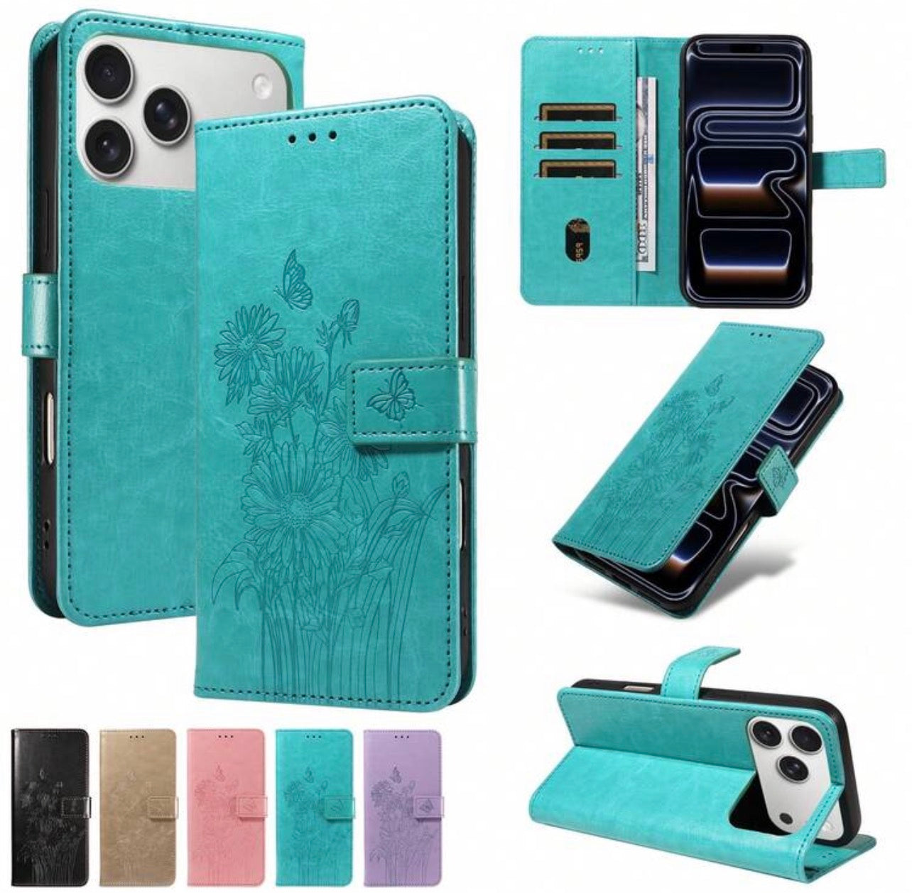 Flip case floral
