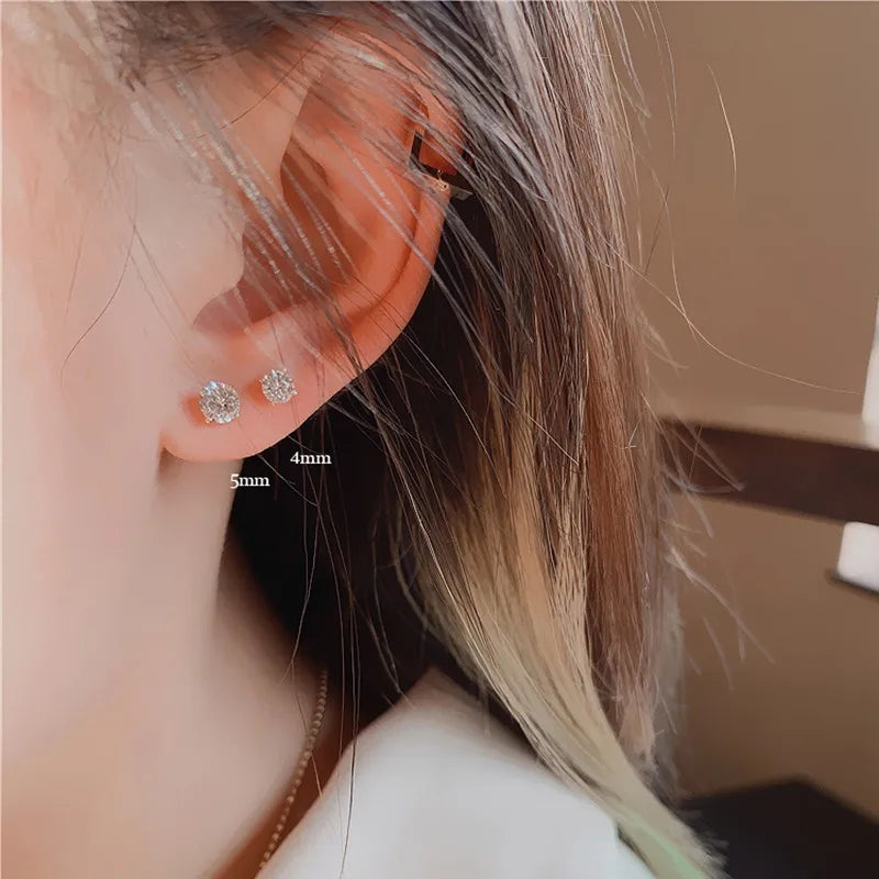 Single Ear Stud Earrings