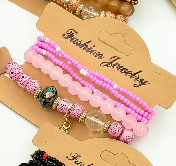 Beaded Bracelets Set of 5