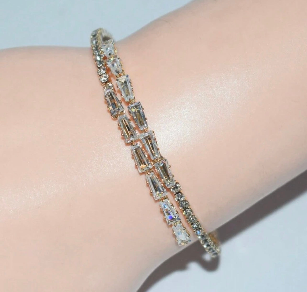Crystal Cascade Bracelet