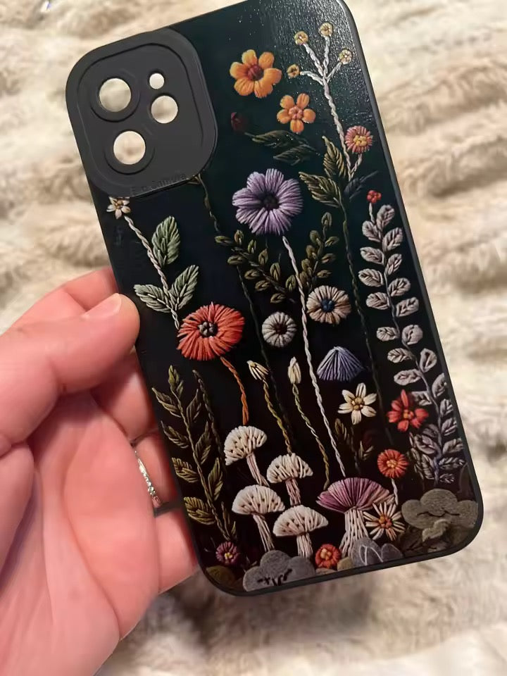 Embroidered Printed iPhone Cover (Pre-Order)