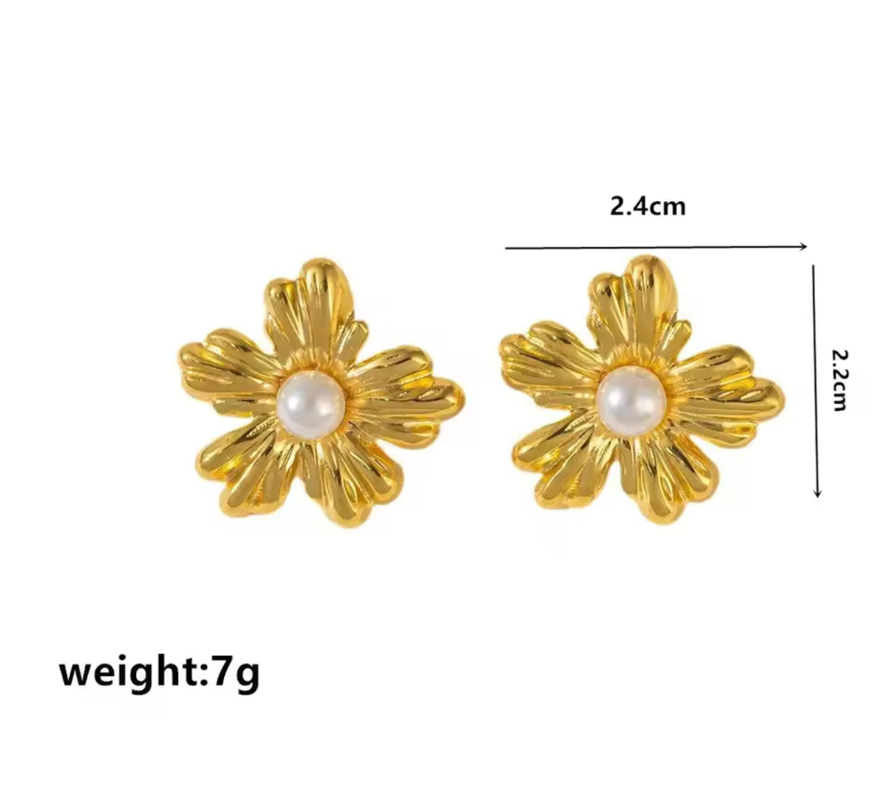 Chunky Chic Pearl Ear Studs