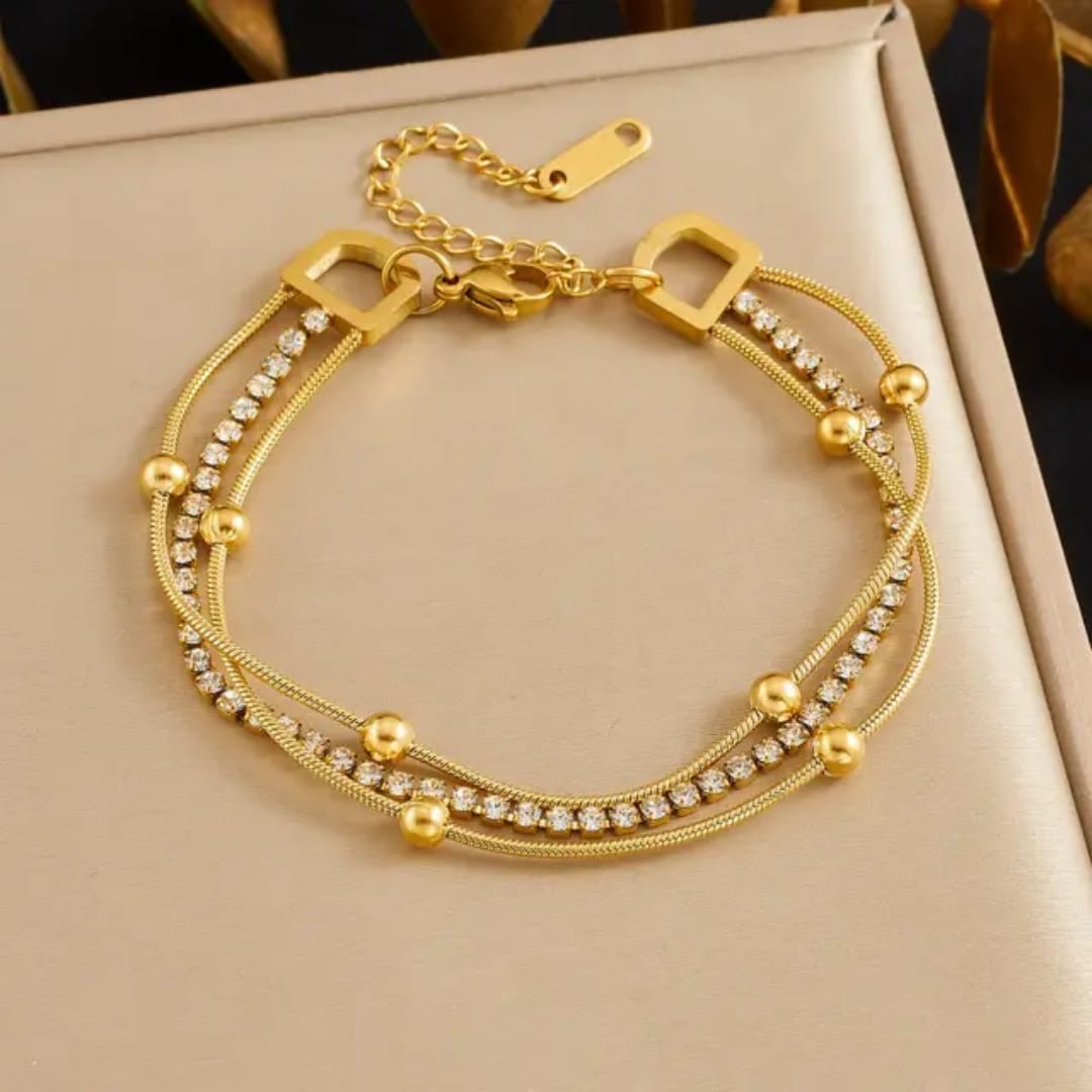 3 Layered Festive Bracelet