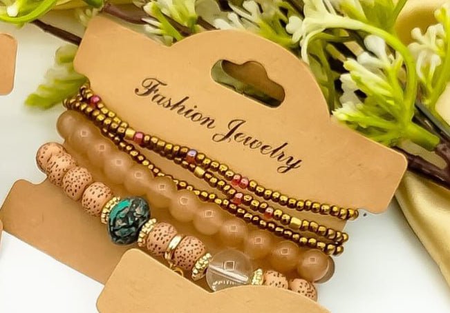 Beaded Bracelets Set of 5