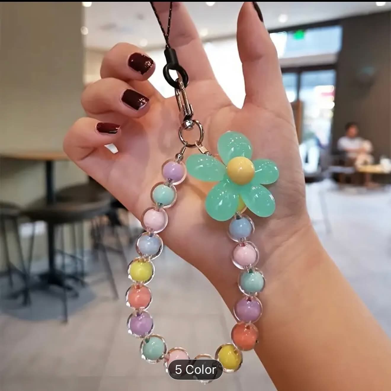 Acrylic Flower Phone Lanyard