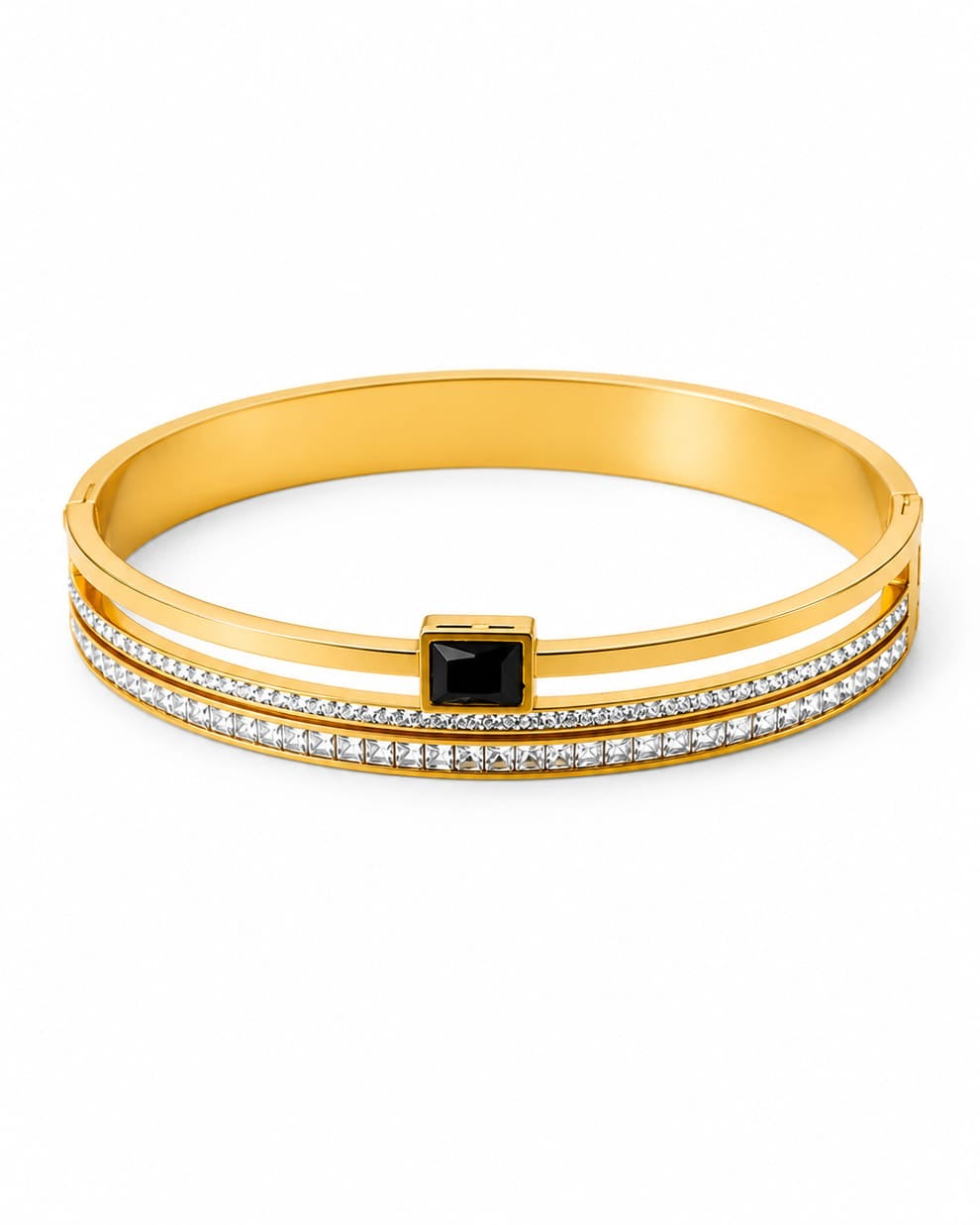 Studded luxe cuff bracelet