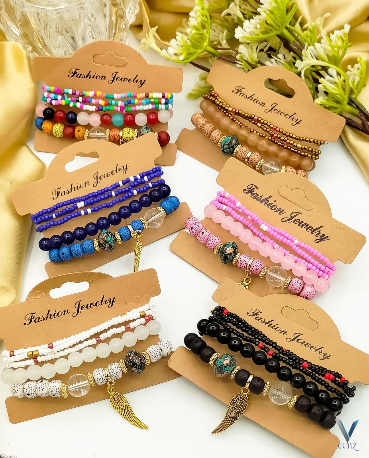 Beaded Bracelets Set of 5