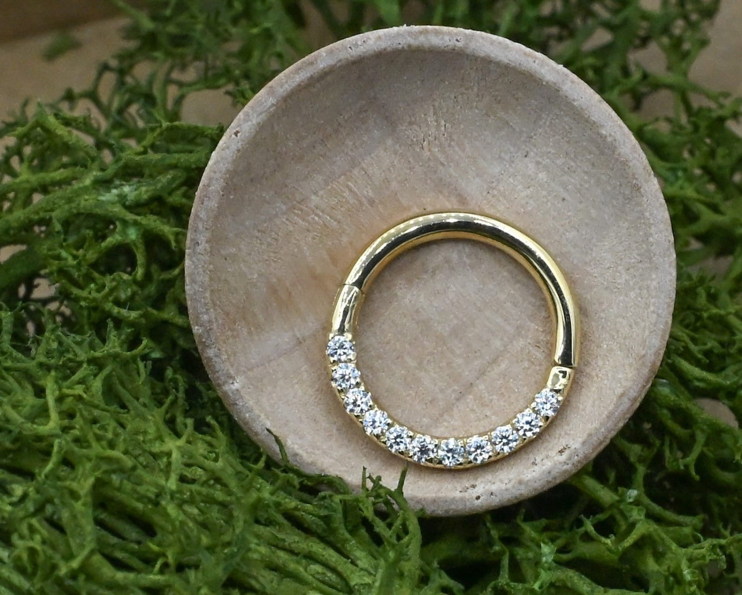 Studded Hoops For Nose-ring And Earrings