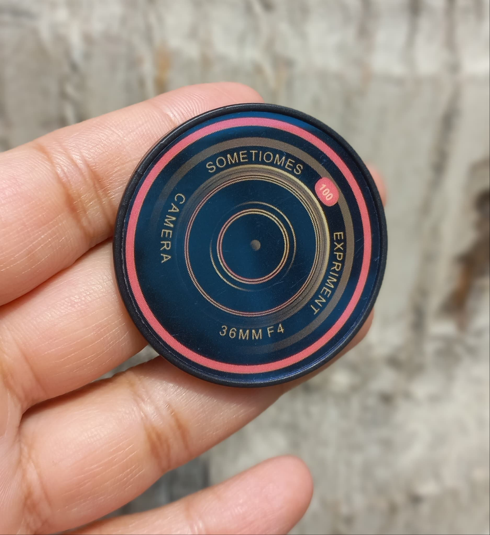 Pink Camera Lens Pop Socket