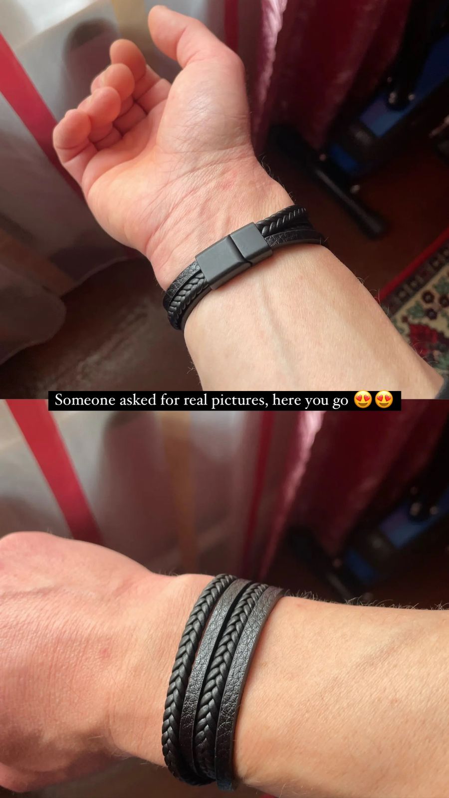 Braided Leather Men's Bracelet