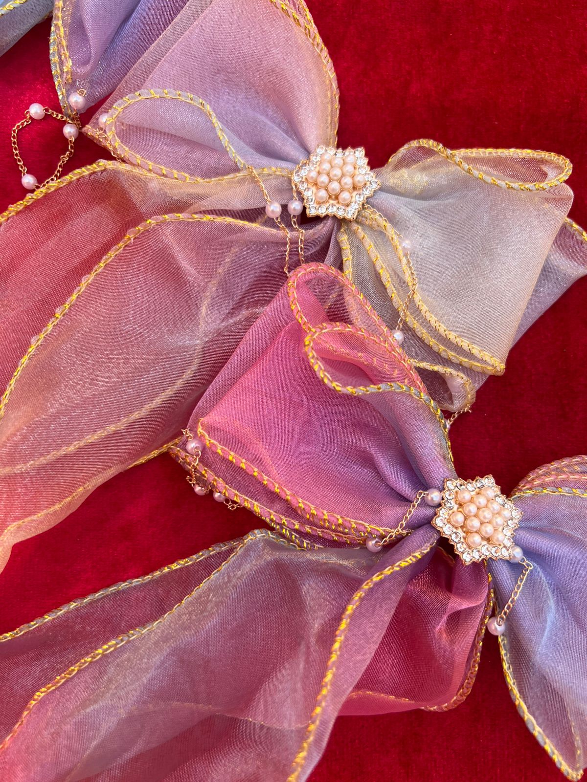 Cotton Candy Sparkle Hair Bows