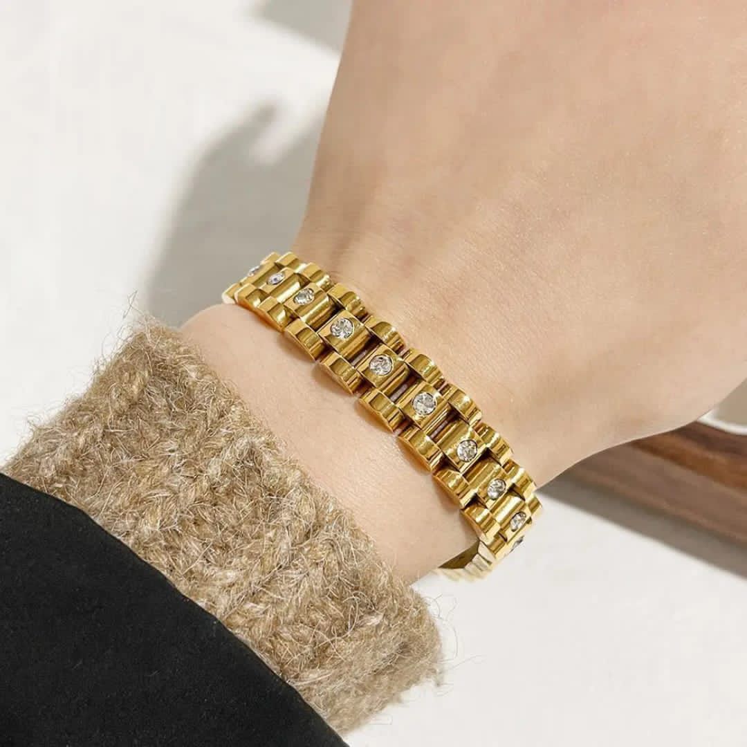 Cuban Studded Bracelet