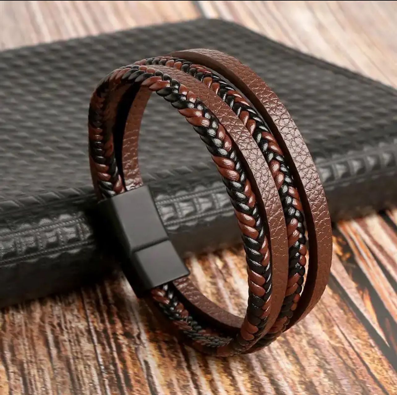 Braided Leather Men's Bracelet
