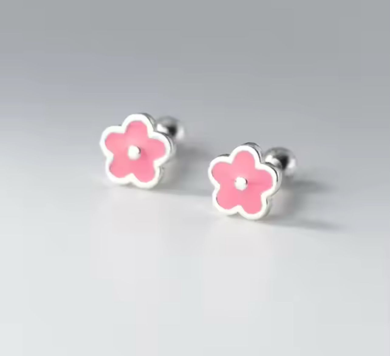 Kids Screwback Sterling Silver Studs