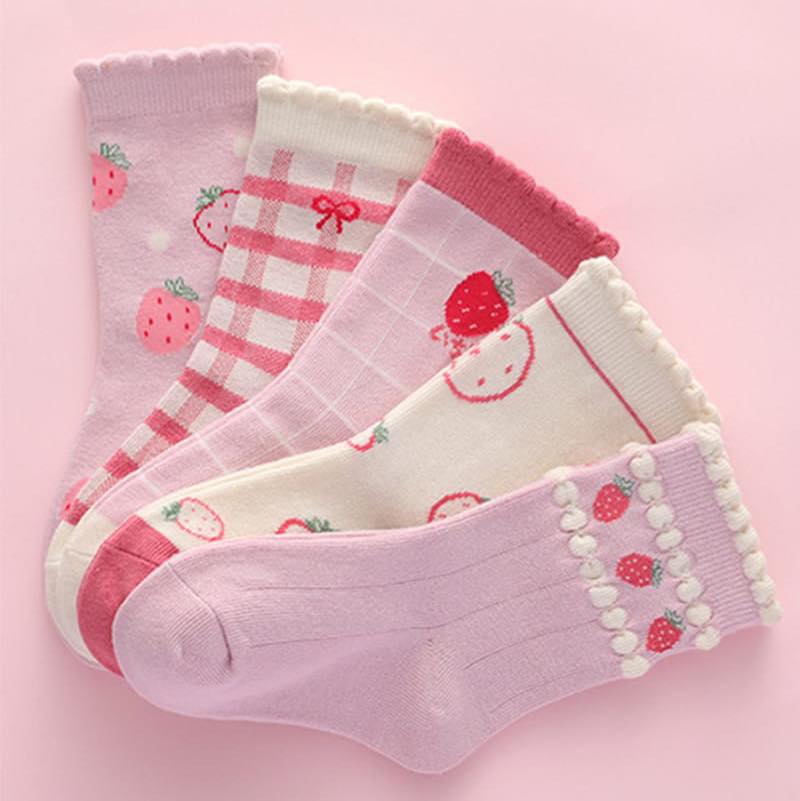 Strawberry Kids Socks