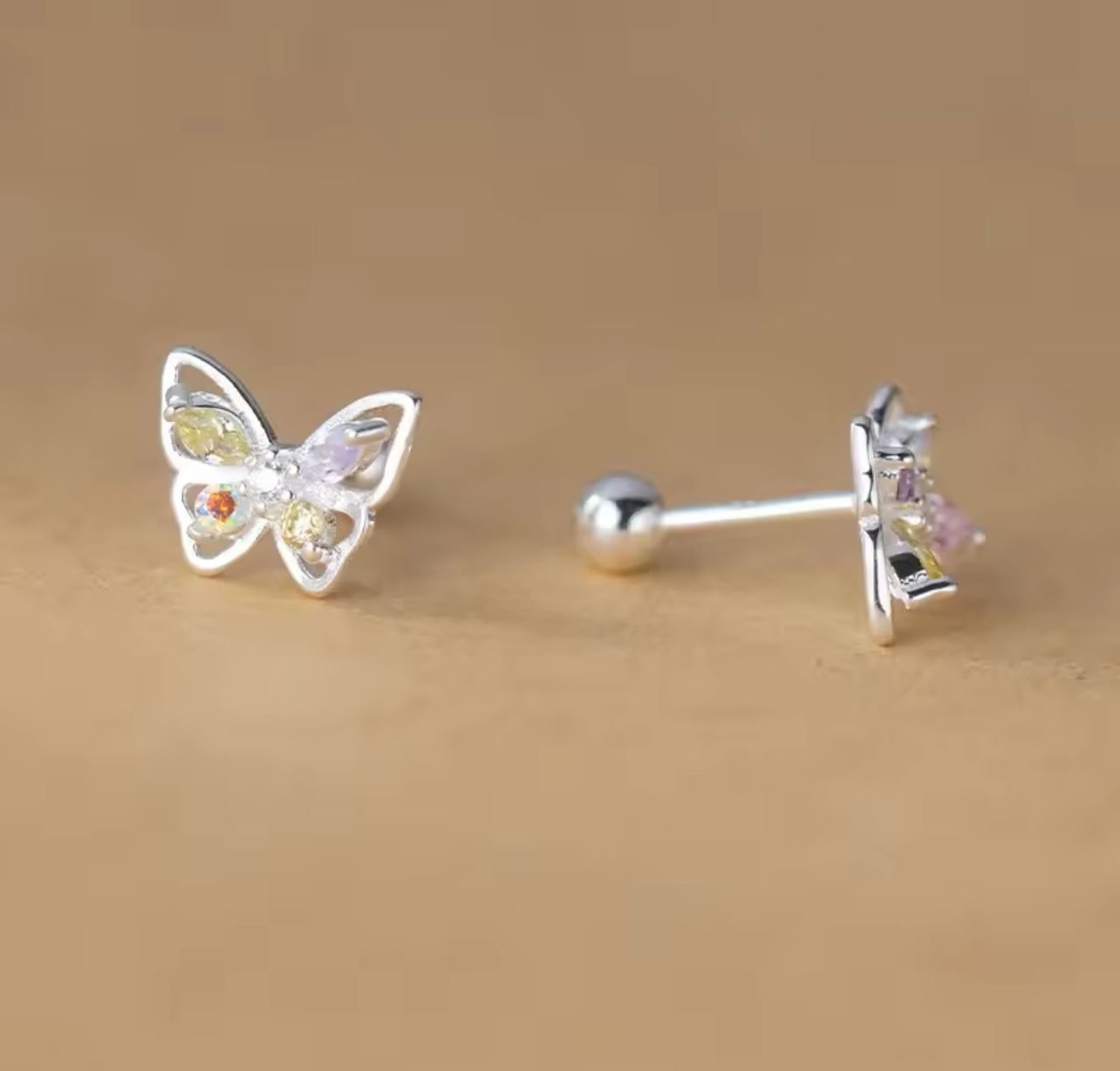 Kids Screwback Sterling Silver Studs