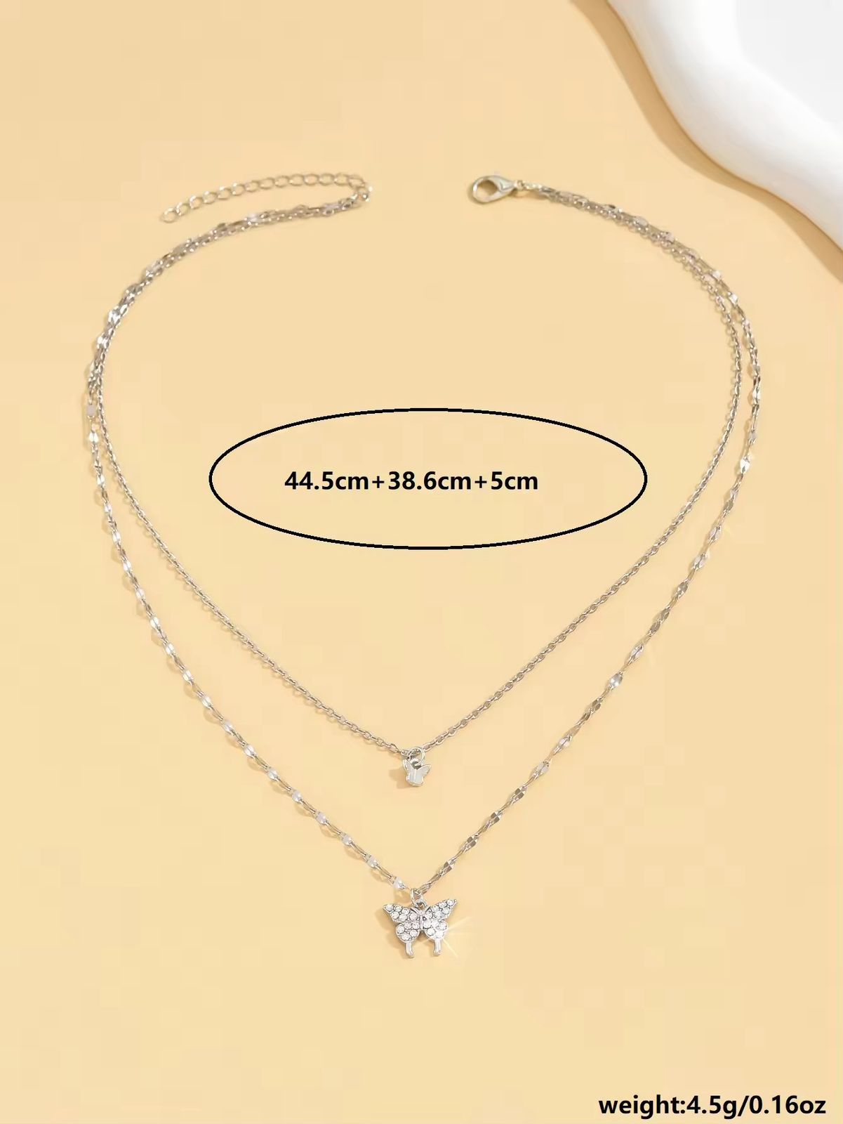 Butterfly Double Layer Necklace