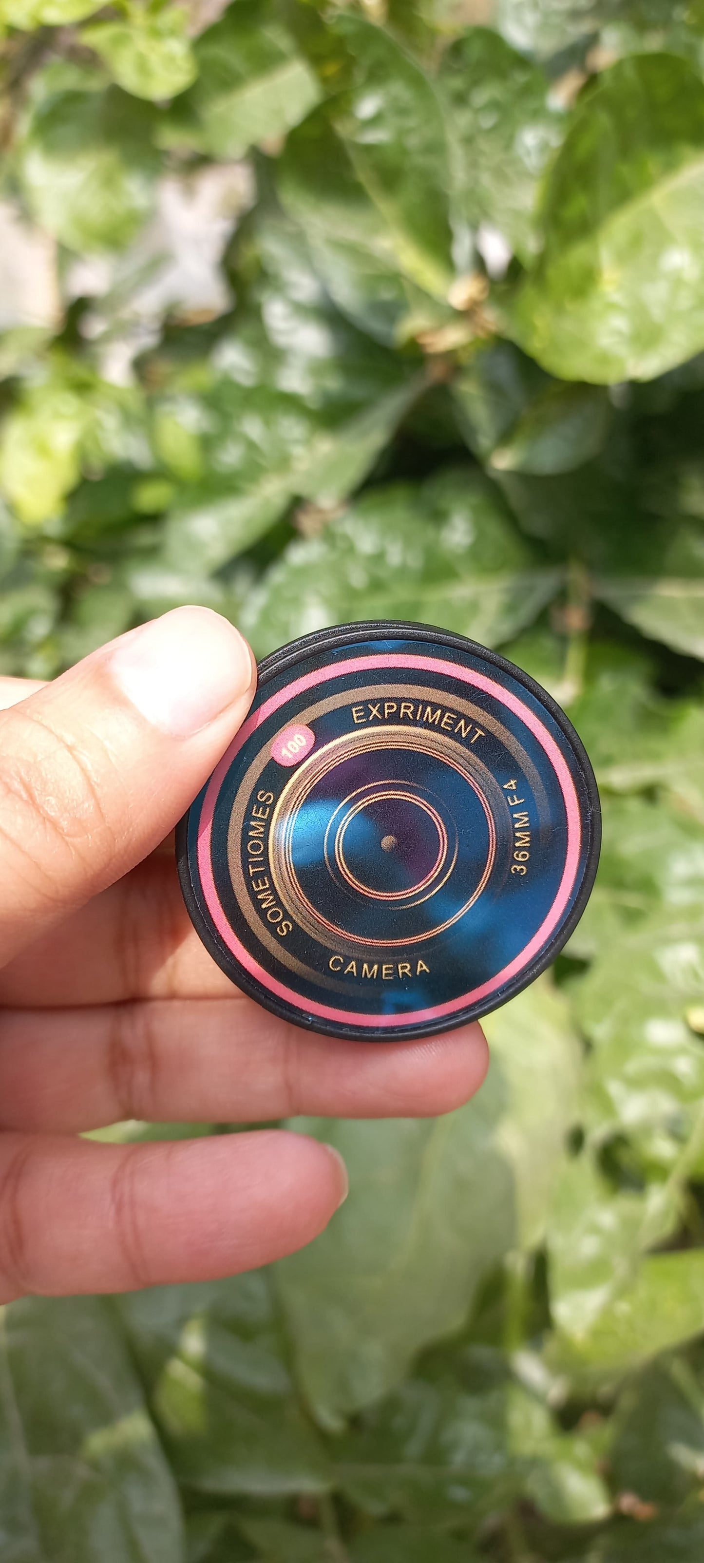 Pink Camera Lens Pop Socket