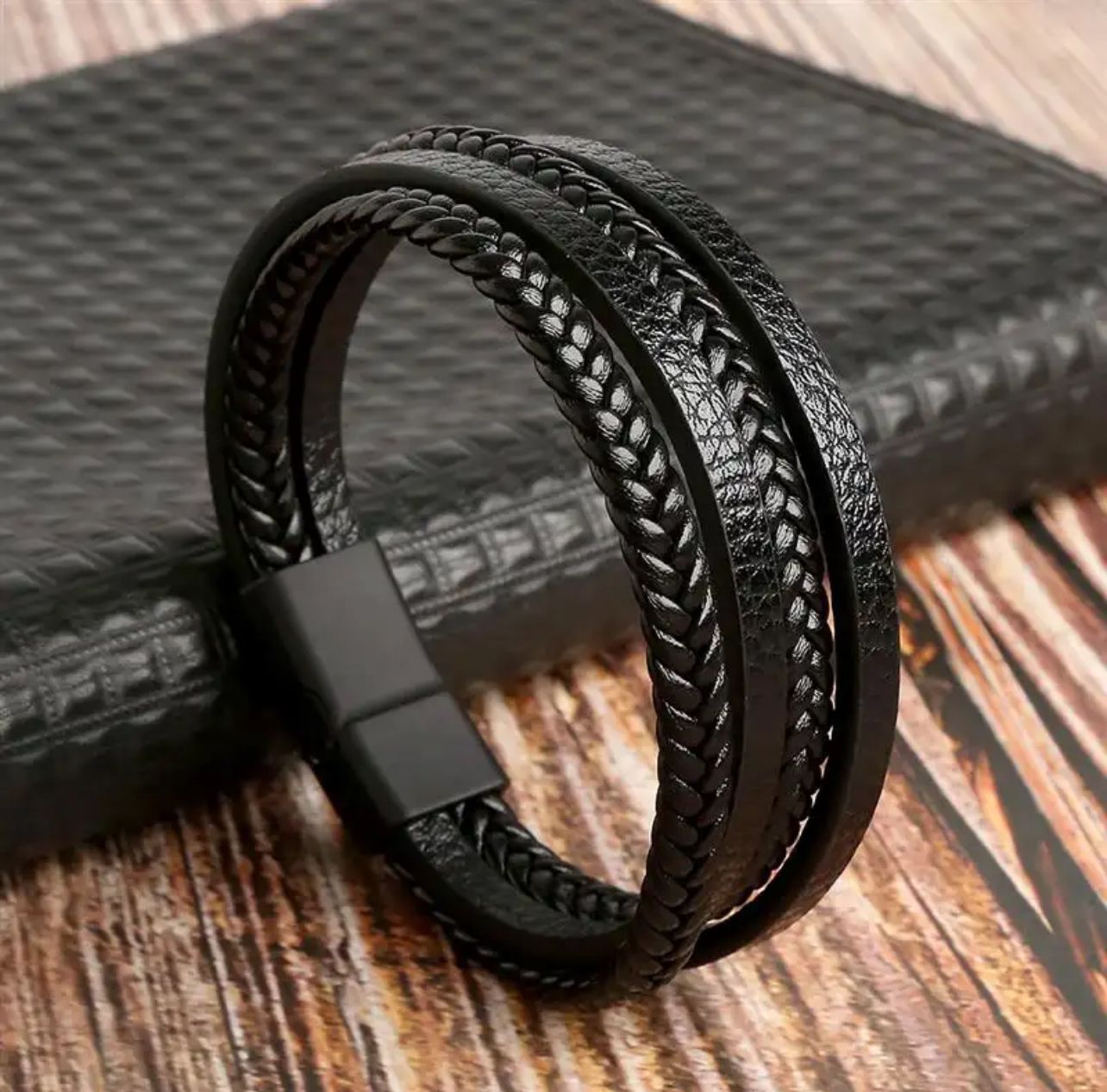 Braided Leather Men's Bracelet
