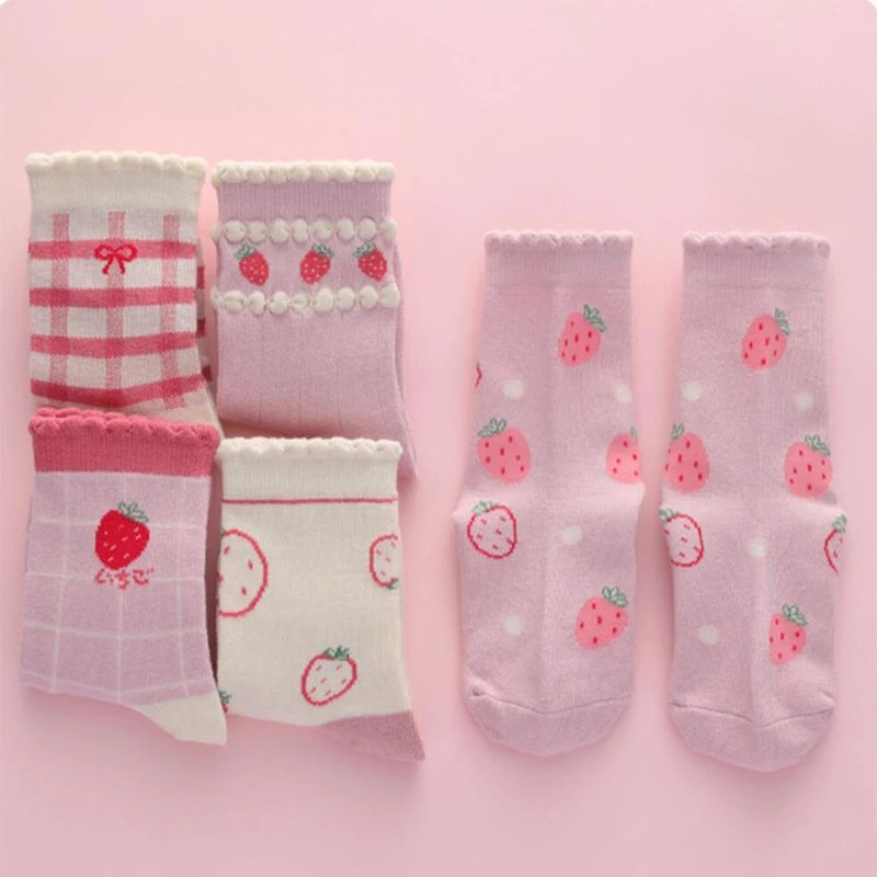 Strawberry Kids Socks