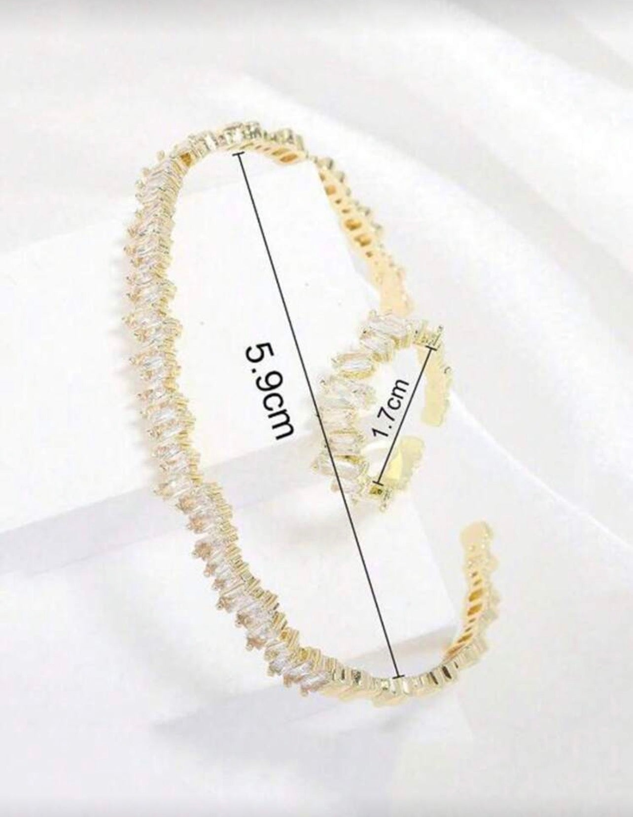 Baguette Bracelet Ring Combo