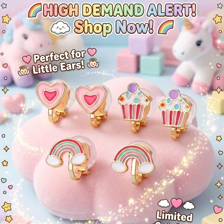 Kids Clip-on Ear Accessories