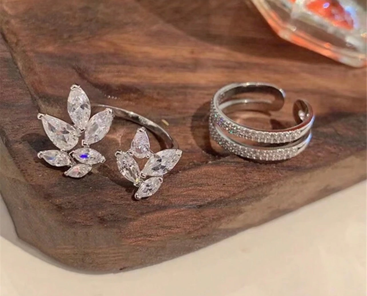 Luxury Leaf Rings set