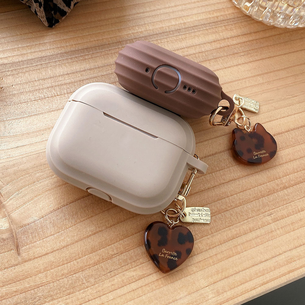 Earphone Cover With Leopard Keychain
