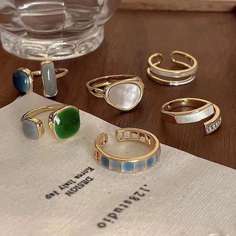 Moonstone Rings (Set Of 6)