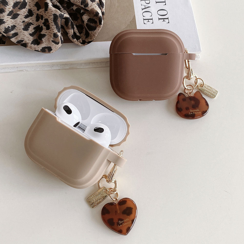 Earphone Cover With Leopard Keychain