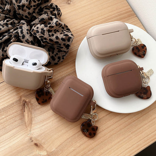Earphone Cover With Leopard Keychain (Pre-order)