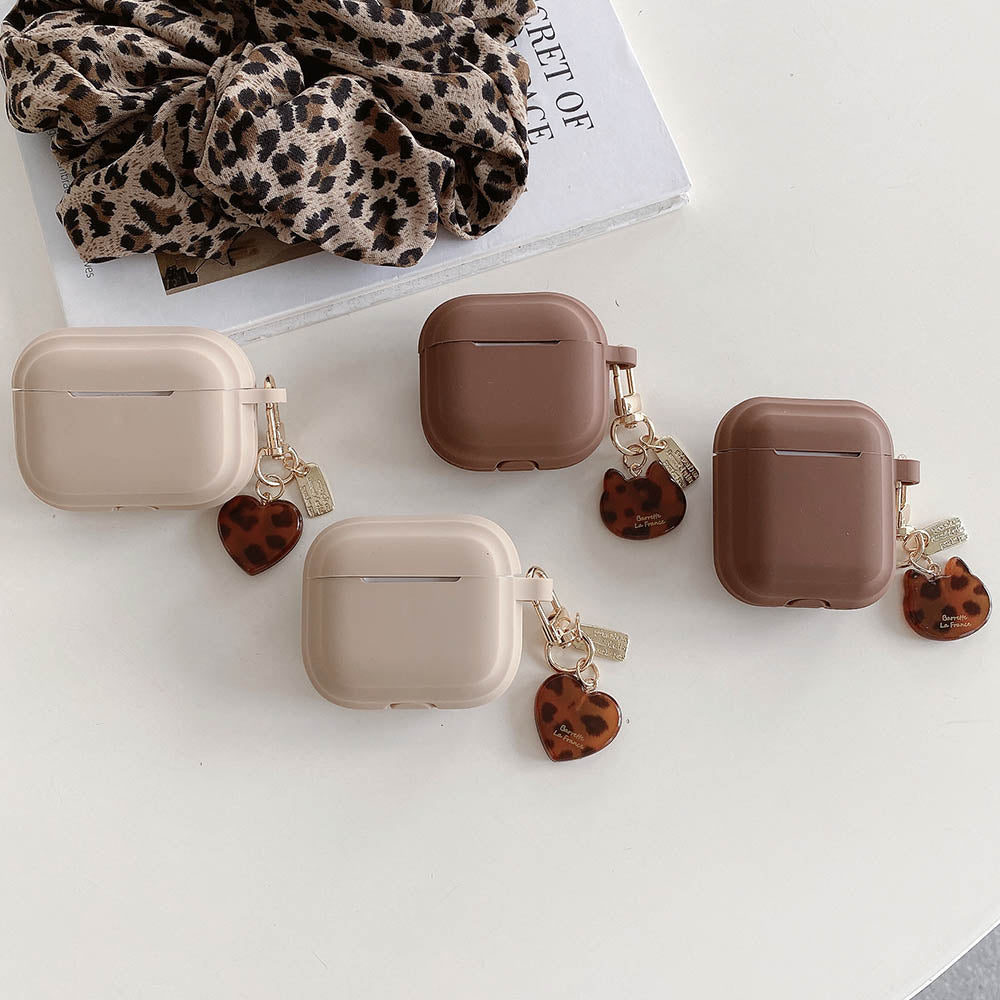 Earphone Cover With Leopard Keychain
