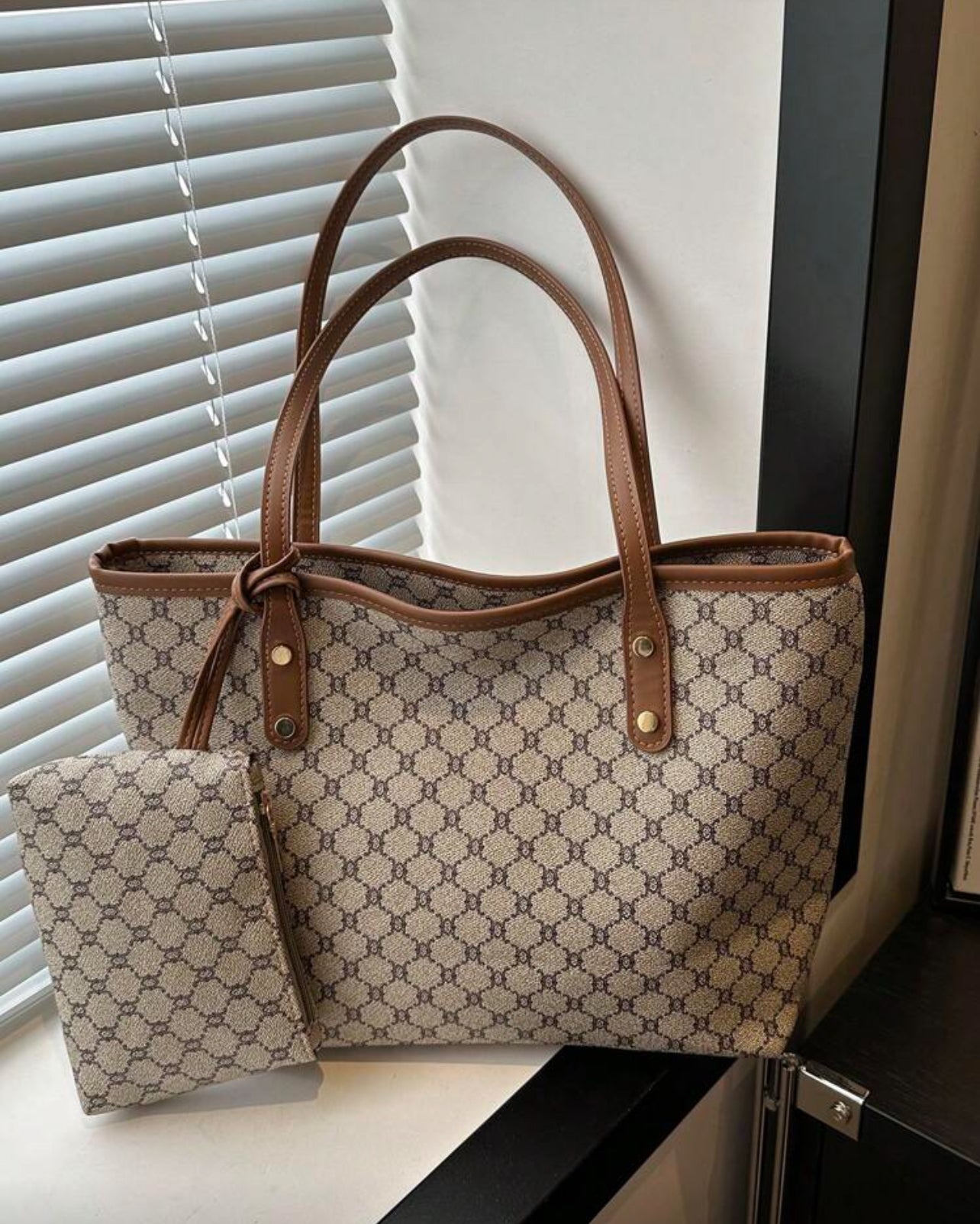 Checkered Tote Bag
