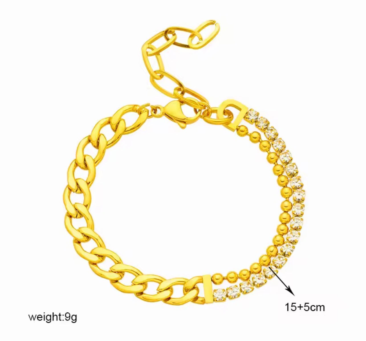 Chunky Loaded Studded Bracelet