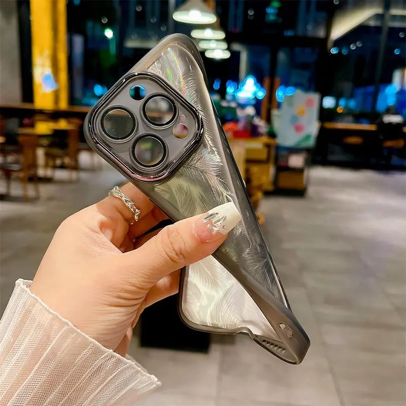 Glitter Feather Cover Redmi Note 12 4g