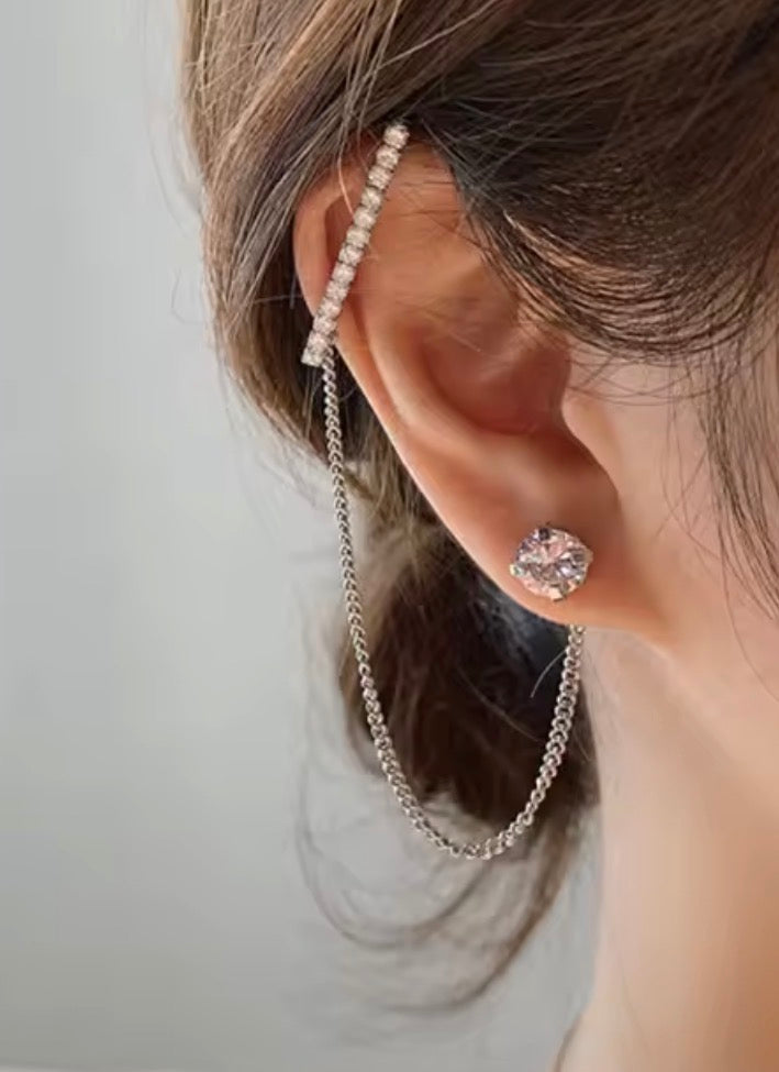 Crystal studded earcuff (one side)