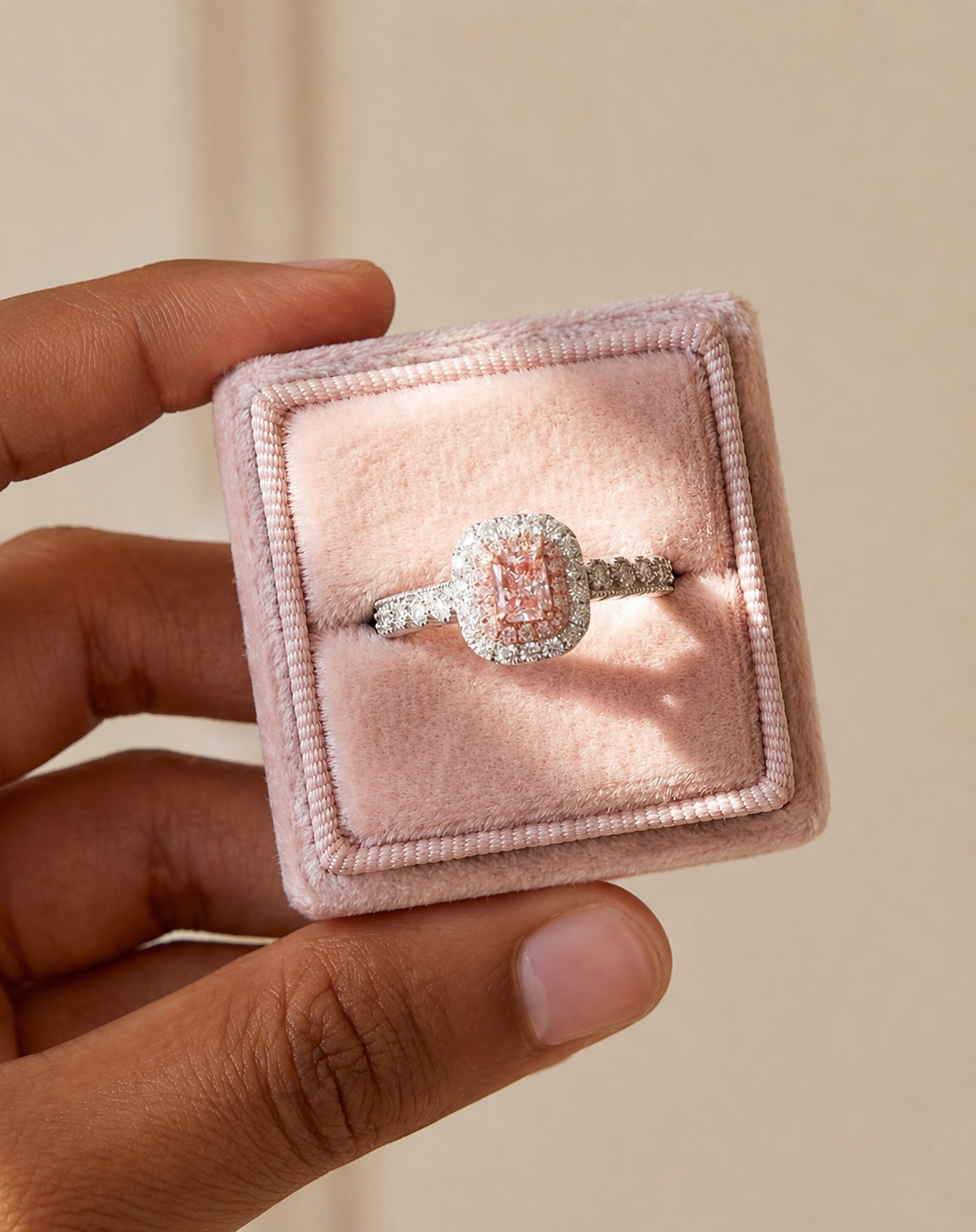 925 Sterling Silver Pink Stone Rings