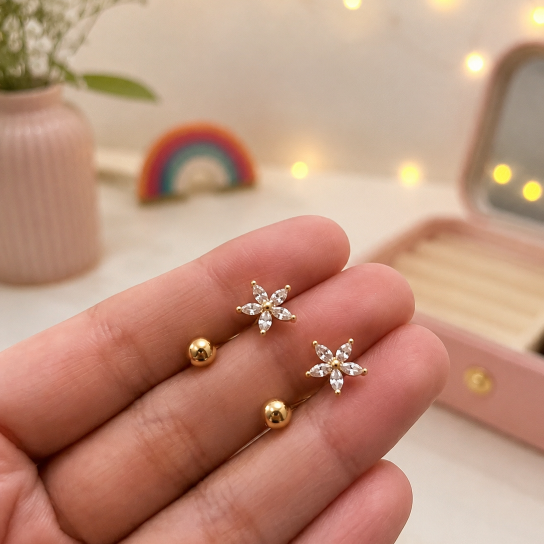 Star Petal Earstuds