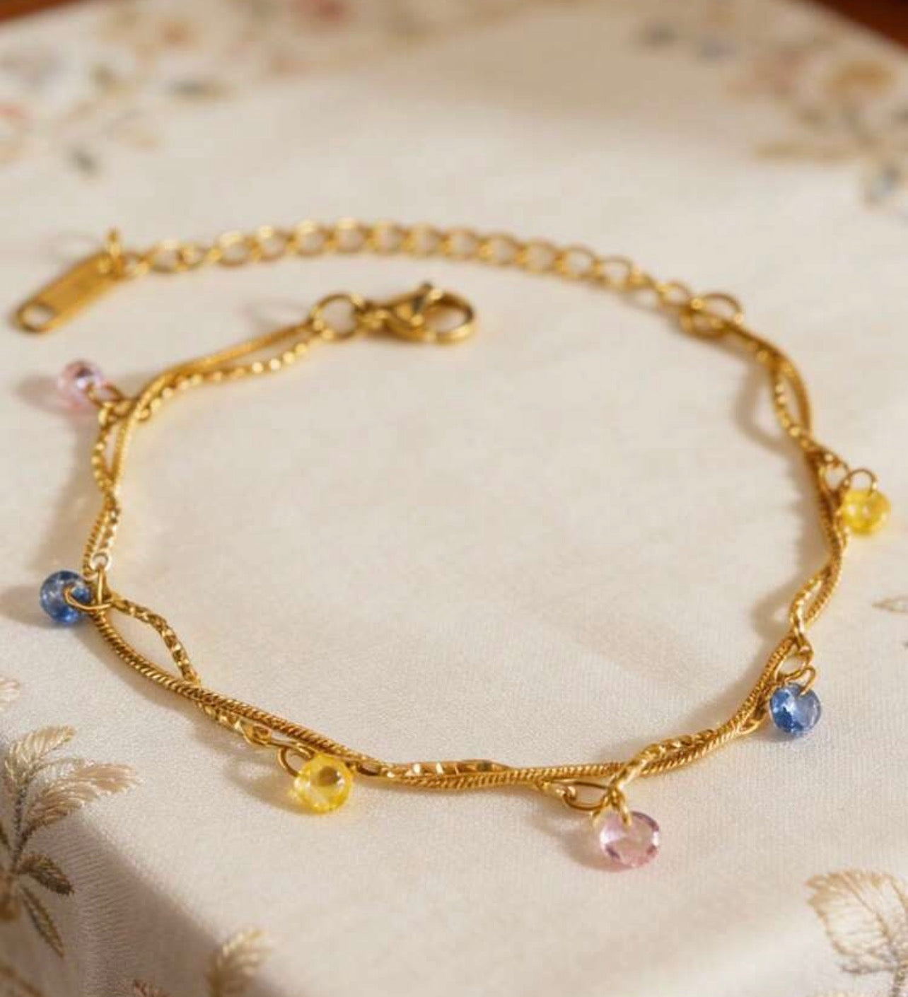 Twist layered sunshine bracelet