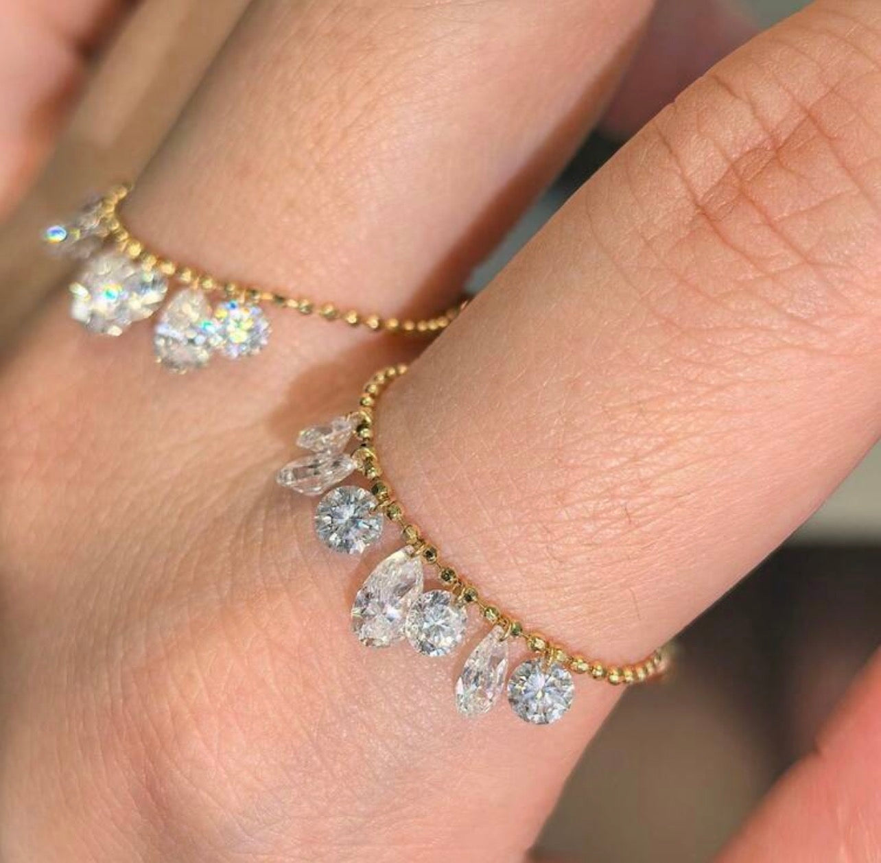 Raindrop Tassel Adjustable Ring