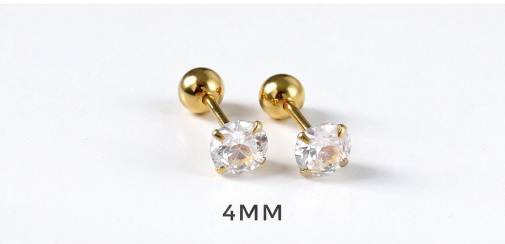 Surgical Steel Screw-back earstuds