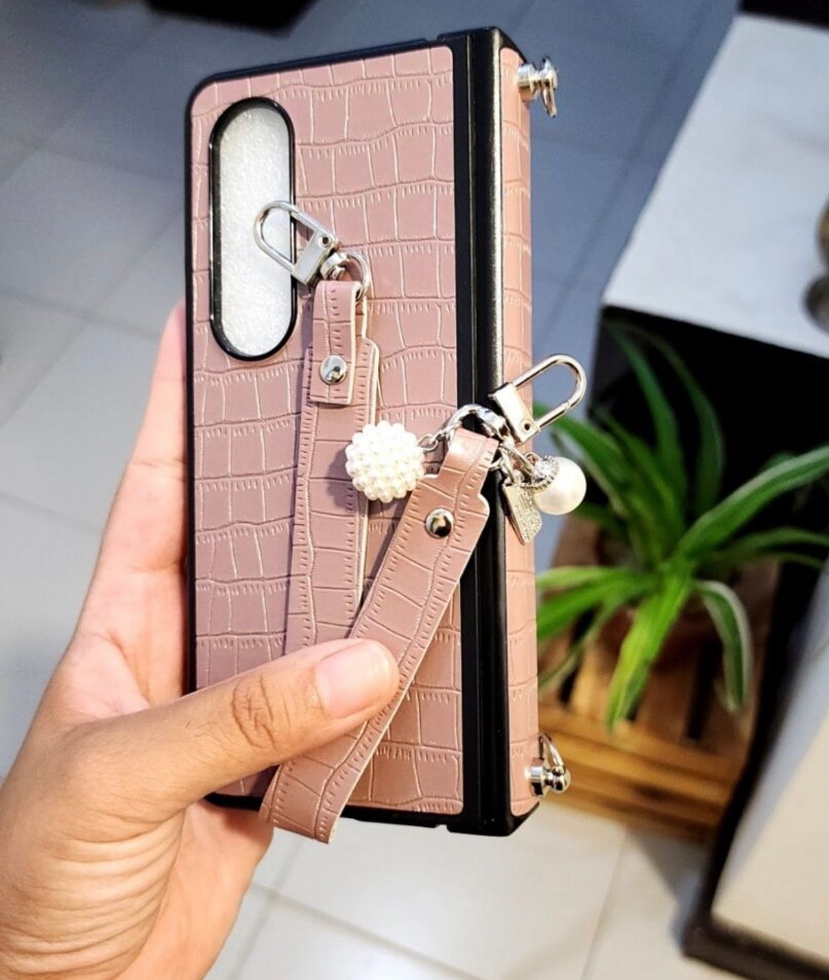 Samsung crocodile leather Fold cover