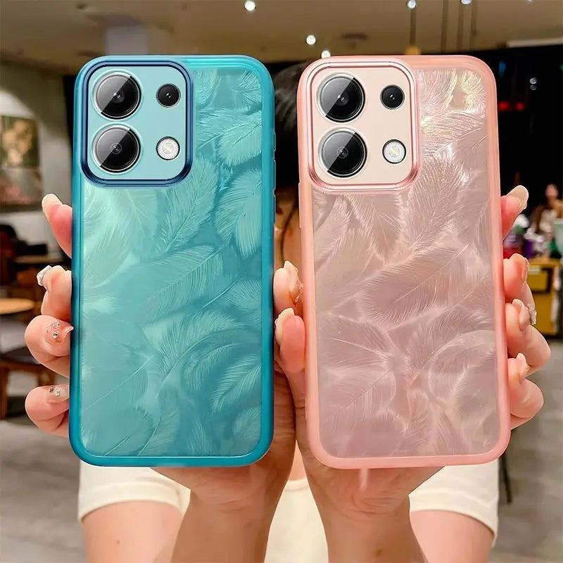 Glitter Feather Cover Redmi Note 12 4g