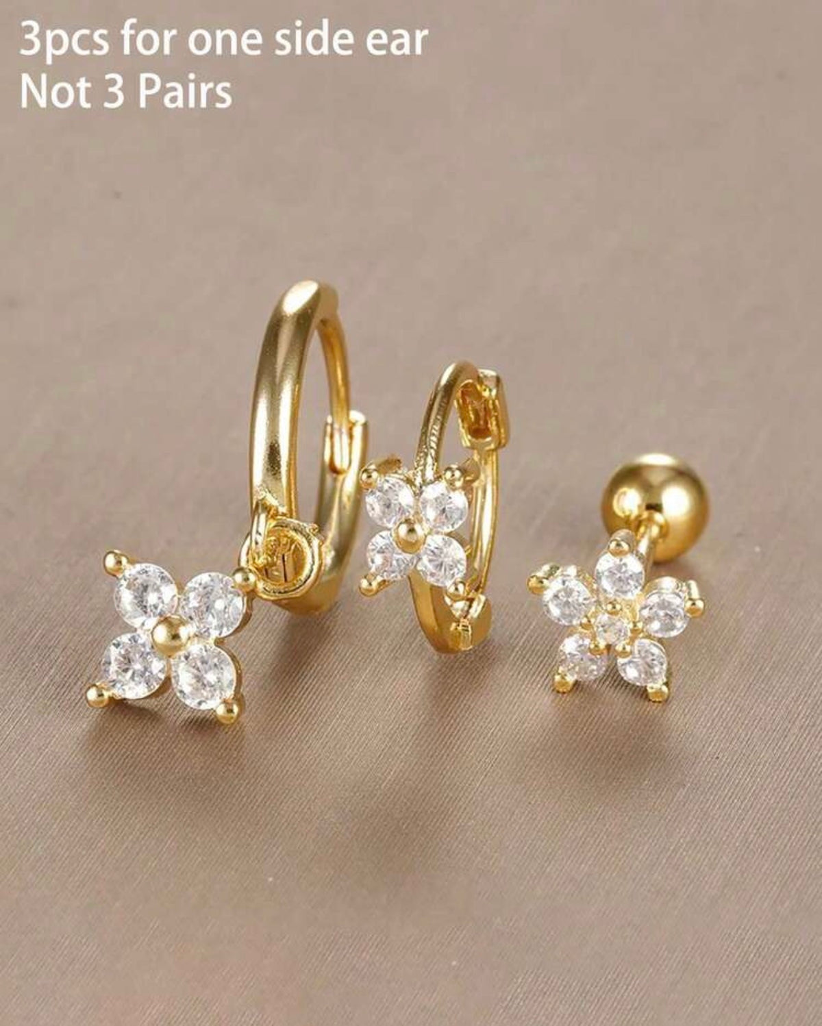 Clover piercing studs (one sided)
