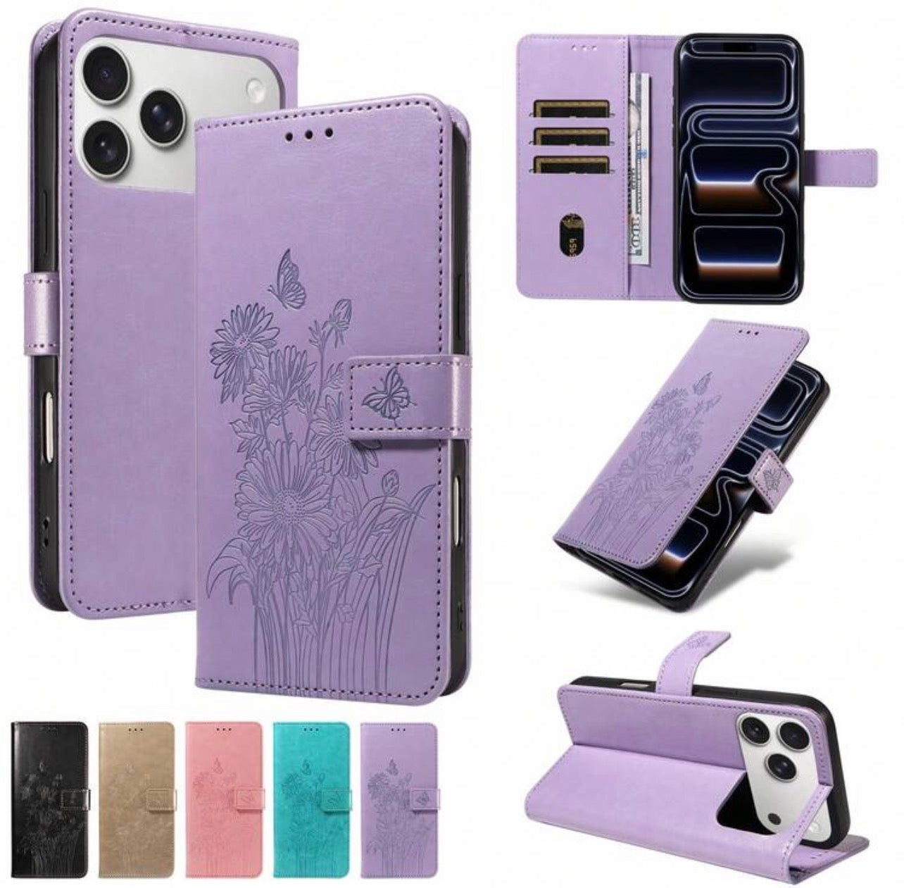 Flip case floral